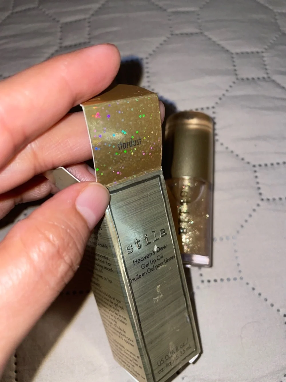 Stila Gold Glitter Gel Lip Oil